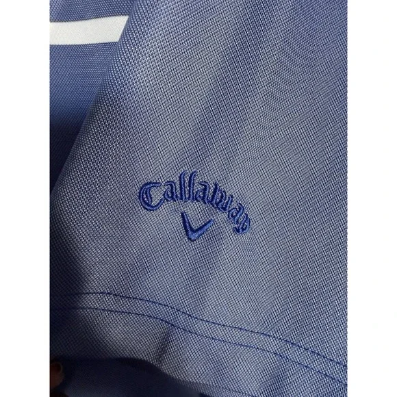 Callaway Golf Opti-Dri Polo Shirt Mens XL Light Blue Performance Casual Modern - Picture 2 of 4